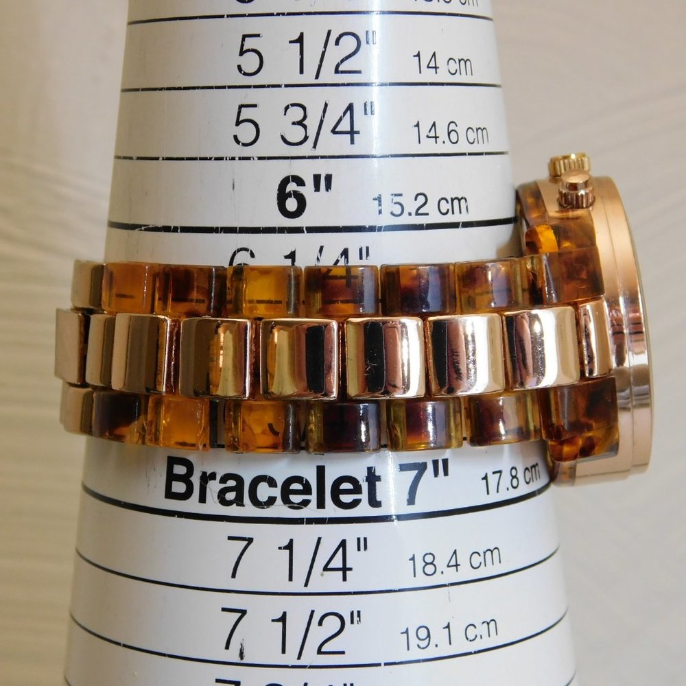 Aeropostale TTCCCH1 Two Tone Quartz Analog Women's Watch Sz. 6 3/4" New Battery - Picture 10 of 10